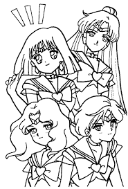 The Outer Senshi Coloring Page Sailormoon