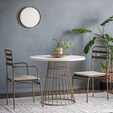 White Concrete Top Bistro Table Primrose Plum Patio Decor Bistro Dining Table Patio Furniture Sets