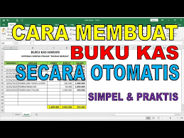 Setelah semua jurnal yang tercatat di buku harian diposting ke buku besarnya, pada akhir periode (dalam kasus koperasi sejahtera selalu adalah pada akhir bulan mei 2010), setiap akun dihitung saldonya. Cara Mudah Membuat Buku Kas Harian Secara Otomatis Di Ms Excel Youtube