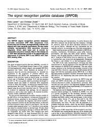 We are proud to be one of the top collegiate relay for life events in the nation! The Signal Recognition Particle Database Srpdb Abstract Europe Pmc