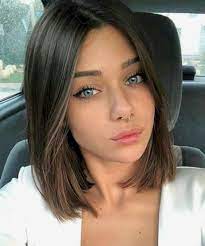 Maximal Brunette Bob Haircut For Modern Women 07 101outfit Com Medium Hair Styles Medium Length Hair Styles Short Shoulder Length Hair