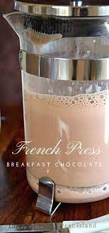 French Press Breakfast Chocolate An Easy European Style Hot Chocolate Hotcocoa Hotchocolate Choco Breakfast Drink Chocolate Drinks Hot Chocolate Recipes