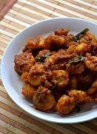 Nadan Chemmeen Varuthathu Kerala Style Prawn Fry Recipe Prawns Fry Prawn Recipes Spicy Recipes