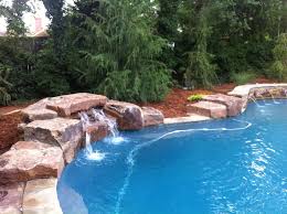 Dive Rock Water Feature Backyard Pool Swimming Pools Backyard Backyard Pool Designs