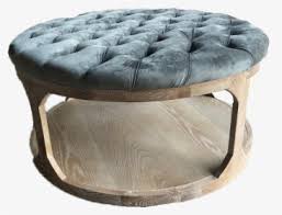 1.11 the tire style round ottoman. Round Grey Velvet Tufted Ottoman Coffee Table Hd Png Download Kindpng