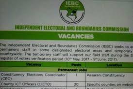 Iebc 2017 April 41 100 Jobs How To Apply Online For Clerks Vacancies Apply Online How To Apply Secondary School