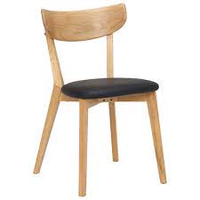 Our beautiful, sturdy oak dining chairs are selected for comfort, quality, and design. Lund Solid Oak Dining Chair With Black Pu Seat Barker Stonehouse