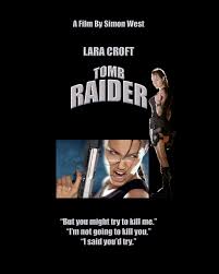 She's looking over her right shoulder, which requires an oddly. Movie Poster Lara Croft Tomb Raider Photo Art By Lloyd