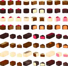 Free beau grand ensemble de bonbons au chocolat sucré bonbon 18134658 PNG  with Transparent Background