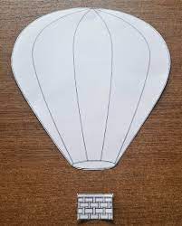 Hot air balloon basket template black and white hot air balloon. Hot Air Balloon Craft Tutorial Thoughtfuldiycreations Cute Fun Kid Activity