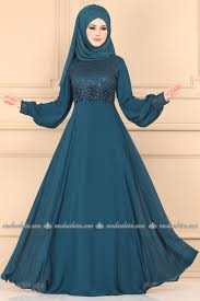Volan Kollu Tesettur Volan Kollu Tesettur Abiye 5158ay342 Mavi Tesettur Abiye Modelleri 202 Muslim Fashion Dress Hijab Evening Dress Muslim Fashion Outfits