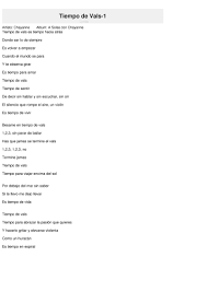 Waltz 1 Time Lyrics Chayanne
