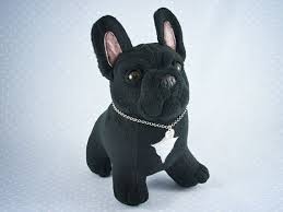 Black White And Brown French Bulldog Ooak Black French Bulldog Handmade Soft Art Toy By Entala On Etsy Black French Bulldogs French Bulldog Toy Bulldog