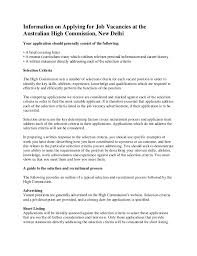 In some cases, you'll need to use their full name. Information On Applying For Job Vacancies At The Australian High Comm