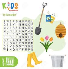 To see and download the existing crossword. Easy Word Search Crossword Puzzle In The Garden For Children In Elementary And Middle School Fun Way To Practice Language Comprehension And Expand Vocabulary Includes Answers Royalty Free Cliparts Vectors And Stock