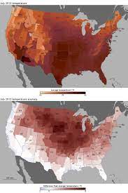 Noaa July 2012 Hottest Month In Recorded U S History Thursday August 9 2012 July 2012 Temperatures In The Unite Months In A Year Green News Weather Data