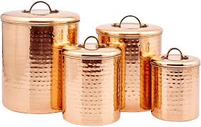 Explore a wide range of the best decorative canister on aliexpress to find one that suits you! Amazon Com Old Dutch International Canister Set 4qt 2qt 1 Qt 1qt Copper Kitchen Storage And Organization Product Sets Kitchen Dining