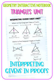 For exercises 6 and 7, mark the figures with the given information. Triangles Geometry Interactive Notebook Busy Miss Beebe