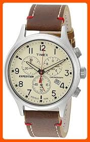 Timex Men S Tw4b04300 Expedition Scout Chrono Brown Natural Leather Strap Watch Watches Its About Time Amazon Partne Timex Amazon Watches Chronograph Watch