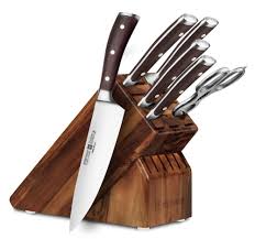 Pp+ rubber plastic material of melon planer: Wusthof Ikon Blackwood Knife Block Set 7 Piece Acacia Cutlery And More Knife Block Set Knife Block Wusthof Classic