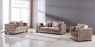 Revamp your living space with this curved upholstered sofa. The New Liza In Luxury Grey Mink Velvet 1 Or 2 Or 3 Seater Sofa Sets Mlfltd