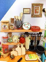 Diy Miniature Dollhouse Tiny Kitchen Miniature With Jenny With Light Youtube Miniature Kitchen Dollhouse Miniatures Kitchen Dollhouse Miniatures Diy