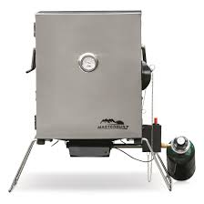 Masterbuilt Portable Patio Propane Smoker Brushed Aluminum