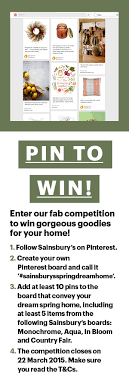 Click Here To See The Original Pin Https Www Pinterest Com Pin 133489576431264052 Competition Closes 22 3 15 Spring Home Sainsburys Spring Interiors