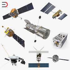 3d Model Satellite Collection 4 Weather Satellite Satellites 3d Model