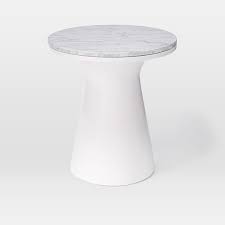 Marble Topped Pedestal Side Table White Marble White Pedestal Side Table White Marble Side Table White Side Tables