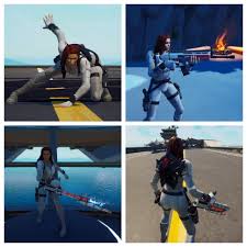 Snow suit black widow fortnite skin. Black Widow Snow Suit Eternal Shield Riot Control Baton Red Line Fortnitefashion