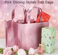 PHOGARY 12 Large Gift Bags with Handles 12.6x3.9x10.6inch(Pink) Stylish  Party Bags for Birthday Bachelorette Wedding Party Favor Bridal Shower  Wrap, ...