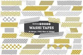 Gold Silver Gray Washi Tape Strips Washi Tape Halloween Washi Tape Washi