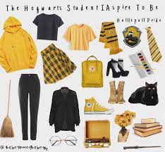 Harry potter, potterhead, hogwarts, hufflepuff, yellow, gold, brown, aesthetic, casual, soft, pretty. Hufflepuff For The Win Hufflepuff Hufflepuffpride Hufflepuffaesthetic Harrypotter Aestetic Moo Harry Potter Outfits Hogwarts Outfits Hufflepuff Outfit