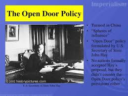 This sorce had the open door policy political cartoon and an explanation of it. With The Outbreak Of The Boxer Rebellion U S Secretary Of State John Hay Who Knew Little Of The Far East Open Door Policy The Spanish American War Policies