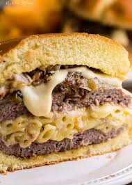 The cheesecake factorywashington squaretigard, or 97223 hers macaroni and cheese burger 4/5 stars this burger tastes like if you.the macaroni and cheese burger is a charbroiled burger patty topped with fried macaroni and cheese balls and a cheddar cheese sauce and served. Mac And Cheese Stuffed Cheeseburger Recipe And Video 19 Cheeseburger Recipes Ashlee Marie Real Fun With Real Food
