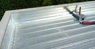 Garage Toit Plat Bac Acier Photo Charpente Et Couverture En Sur La Partie Davidreed Co En 2020 Garage Toit Plat Toit Plat Garage Bois Toit Plat