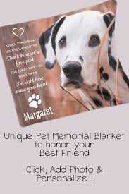 Print your pet on a custom fleece blanket. Pet Memorial Sympathy Dog Photo Fleece Blanket Zazzle Com Dog Sympathy Pet Memorials Dog Memorial Gift