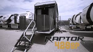 Keystone raptor velocity 2012 rv side decal set 4a 4b 5a 5b 5c 5d l/r toy hauler. 2018 Keystone Raptor Toy Hauler 428sp Terrytown Rv Superstore Youtube