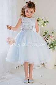 Floral Tea Length Tiered Tulle Lace Flower Girl Dress Flower Girl Dresses Tulle Flower Girl Dress Lace Flower Girl Dresses Blue