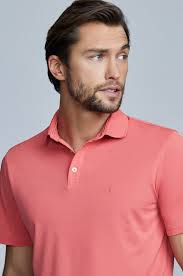 Salmon pink polo shirt discount