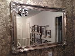 Check spelling or type a new query. X Large Silver Shabby Chic Wall Mirror 46inch X 36inch 117cm X 91cm Free P P