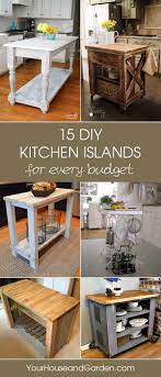 15 Gorgeous Diy Kitchen Islands For Every Budget Diy Kitchen Island Home Diy Diy Furniture