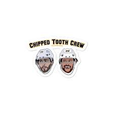 What can the bruins do about their david pastrnak & brad marchand waking up this morning as the top two scorers in the nhl. Chipped Tooth Crew Pastrnak And Debrusk Sticker The Awesome Boston