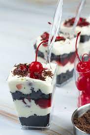 Dlux Mini Dessert Cups Black Forest Cake Recipe Holiday Desserts Christmas Mini Dessert Cups Holiday Desserts Thanksgiving