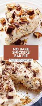 No Bake Snickers Bar Pie My Like Share Baking Snickers Dessert Snickers Bar Pie Recipe