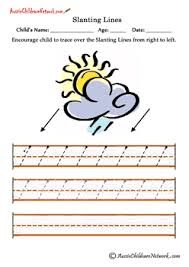 slanting lines worksheets right to left aussie childcare network