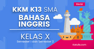 Download rpp k 13 smp dilengkapi silabus, prota, prosem, kkm. Kkm K13 Bahasa Inggris Kelas X Revisi 2019 Katulis