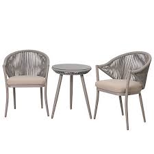 Shop for bistro cushion set online at target. Nuu Garden Patio Furniture Bistro Set With Cushions 3 Pc Srs001 01 Kf At Tractor Supply Co