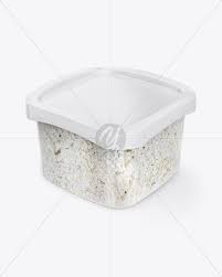 Download Transparent Container With Feta Cheese Mockup High Angle Shot Mockup Free Psd Psd Mockup Template